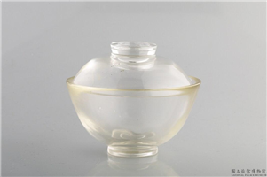 清 水晶盖碗,,水晶,盛装器