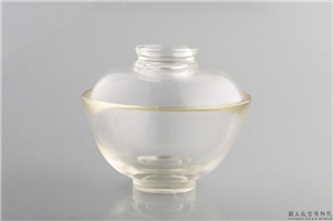 清 水晶盖碗,,水晶,盛装器