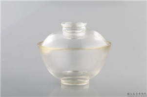 清 水晶盖碗,,水晶,盛装器