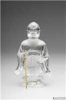 水晶寿星,清,玉石,陈设
