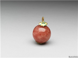 芙蓉石钮子,清,玫瑰水晶(芙蓉石),服饰佩饰