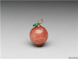 芙蓉石钮子,清,玫瑰水晶(芙蓉石),服饰佩饰