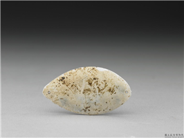 汉 玉石眼盖（一对）,汉,玉石,丧葬器