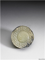西汉 玉剑首,西汉,玉石,剑饰