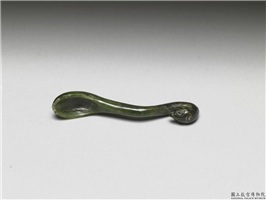 碧玉水匙,时代不详,玉石珠宝,文具文玩