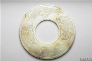 明 青玉十二章璧,明,玉石,香具/盛装器