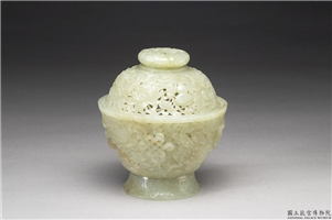 清 青玉雕八宝炉,清,玉石,香具/盛装器