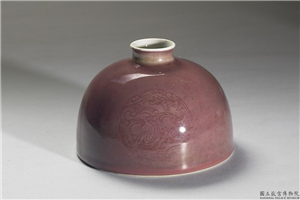 清 康熙 霁红花囊,清 圣祖,,花器