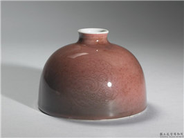 清 康熙 霁红花囊,清 康熙,陶瓷,花器