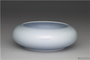 清 康熙 天蓝釉笔洗,清 圣祖,,文具、文玩、水器