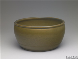 清 雍正 茶叶末釉缸,清 世宗,,水器