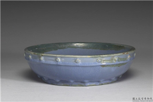 明-清  钧釉鼓式洗,明~清,,文具、文玩