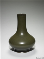 清 乾隆 茶叶末直口瓶,清 高宗,,盛装器