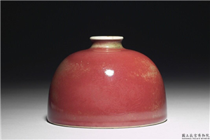 清 康熙 红釉暗花龙凤太白尊,清 圣祖,,花器、酒器
