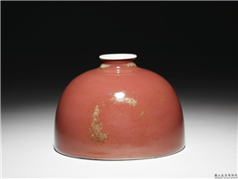 清 康熙 红釉暗花龙凤太白尊,清 圣祖,,花器