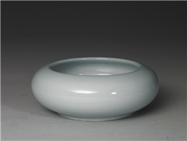 清 康熙 天蓝釉笔洗,清 圣祖,,文具、文玩