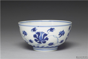 清 康熙 青花碗,清 圣祖,,食器