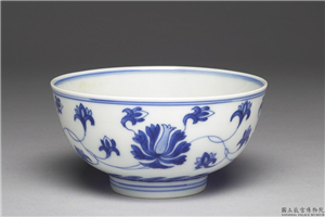 清 康熙 青花碗,清 圣祖,,食器