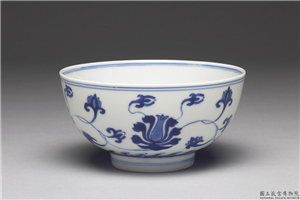 清 康熙 青花碗,清 圣祖,,食器