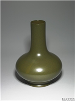 清 乾隆 茶叶末直口掸瓶,清 高宗,,盛装器