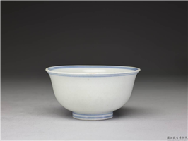 明 宣德窑 白釉坛琖(盏),明 宣德,陶瓷,盛装器
