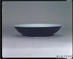 明 成化窑 霁青里白磬口盘,明 成化,,盛装器