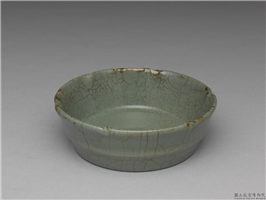 明（十五世纪） 青瓷葵口洗,明,,文具、文玩
