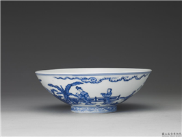 明 宣德 青花人物碗,明 宣宗,,盛装器