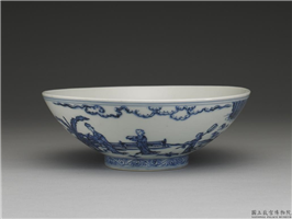 明 宣德 青花人物碗,明 宣宗,,盛装器
