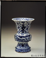 明 万历 青花花鸟尊,明 万历,陶瓷,陈设