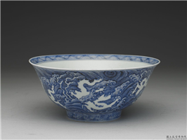 明 青花六龙碗,明,,盛装器