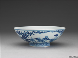 明 宣德 青花婴戏图碗,明 宣宗,,盛装器