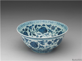 明 宣德 青花四季花卉碗,明 宣宗,,盛装器