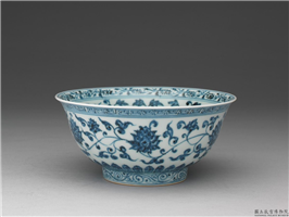 明 宣德 青花四季花卉碗,明 宣宗,,盛装器