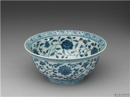 明 宣德 青花四季花卉碗,明 宣宗,,盛装器