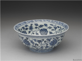 明 宣德 青花四季花卉碗,明 宣宗,,盛装器