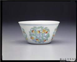 明 成化窑 斗彩团果杯,明 成化,,饮器