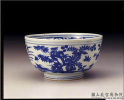 明 嘉靖 青花四季花卉碗,明 嘉靖,陶瓷,盛装器