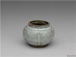 明-清 钧釉瓜棱水盂,明-清,,盛装器