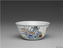 明-清 成化款 斗彩鸡桮,明-清,,盛装器