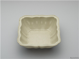 明  白瓷印花天禄流云方洗,明,,文具、文玩