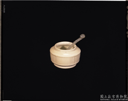 金-元 定窑系 白瓷绳纹水盛,金-元,陶瓷,文具文玩