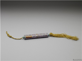 清 「万寿无疆」粉彩瓷牙签筒,清朝,,盛装器