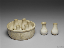 元 临川窑 七孔花插,元朝,,花器