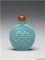 清 十八世纪 松绿石釉,清,陶瓷,盛装器
