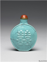 清 十八世纪 松绿石釉,清,陶瓷,盛装器