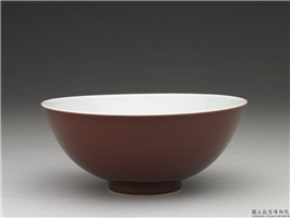 清 雍正 红釉碗,清 世宗,,食器