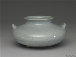 清 乾隆 仿汝釉花囊,清 高宗,,陈设