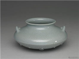 清 乾隆 仿汝釉花囊,清 高宗,,陈设
