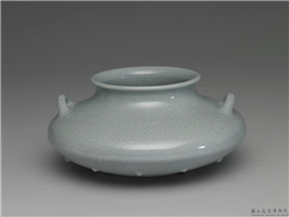 清 乾隆 仿汝釉花囊,清 高宗,,陈设